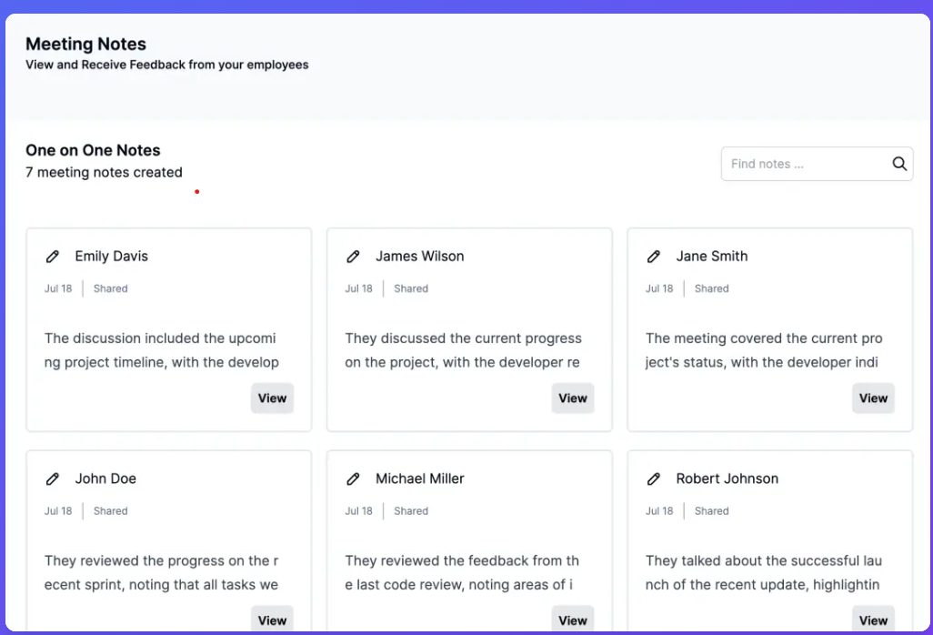 Meeting Support Dashboard